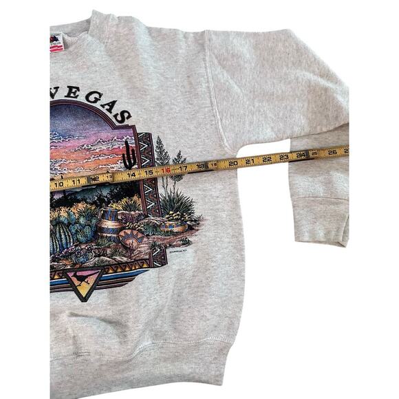 Vintage Fruit of the Loom Men's Las Vegas Crew Neck Sweatshirt Size M - Picture 3 of 6